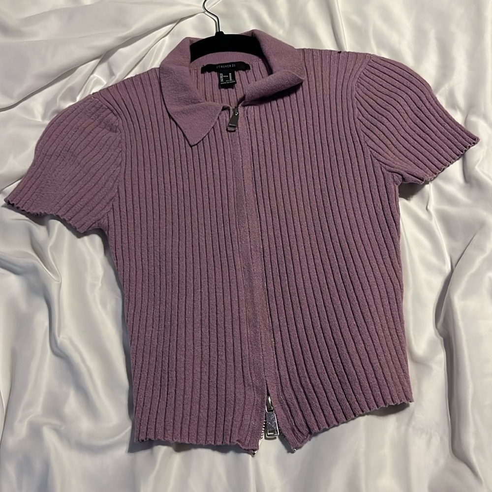 Forever 21 Double Zip Blouse